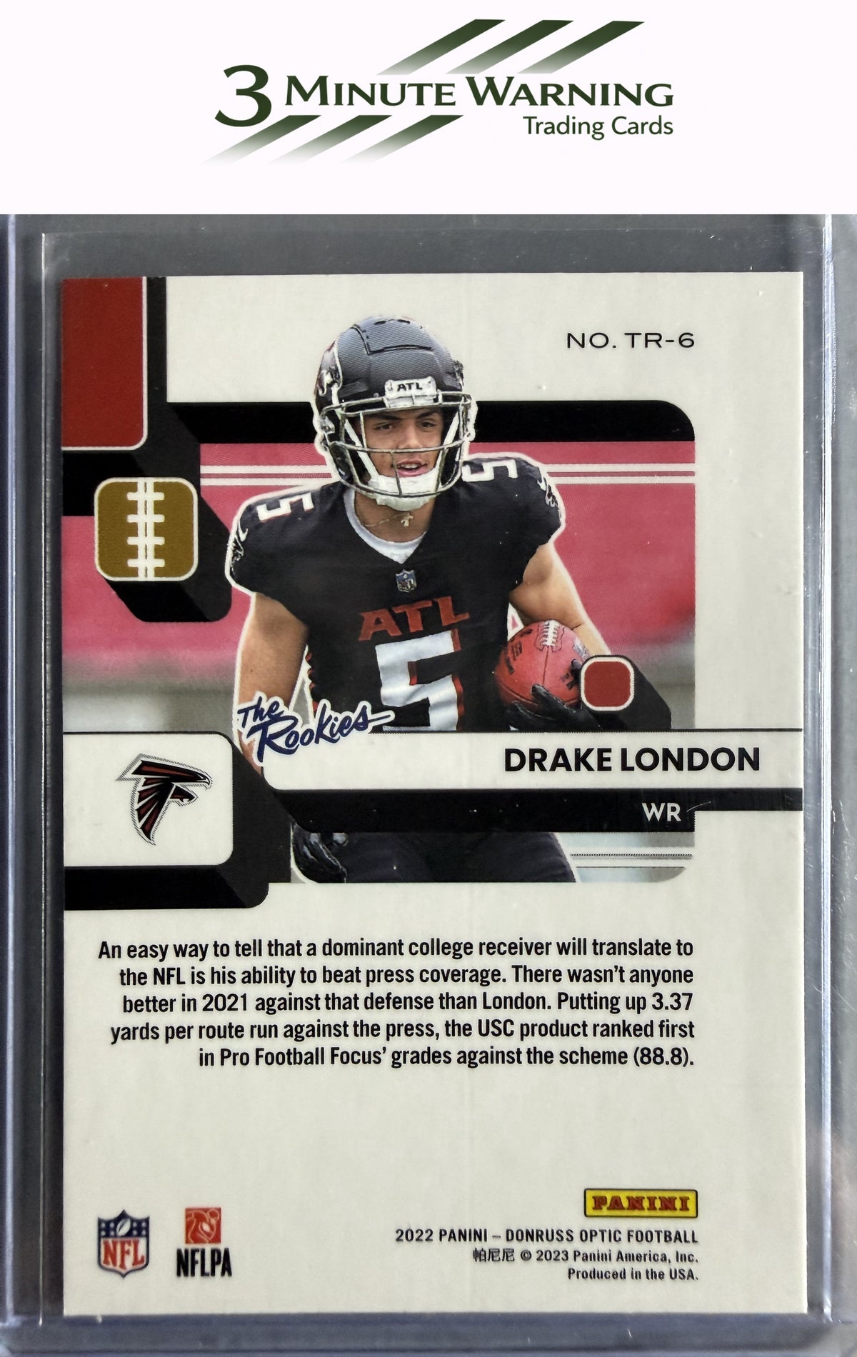 2022 Donruss Optic #TR-6 Drake London The Rookies