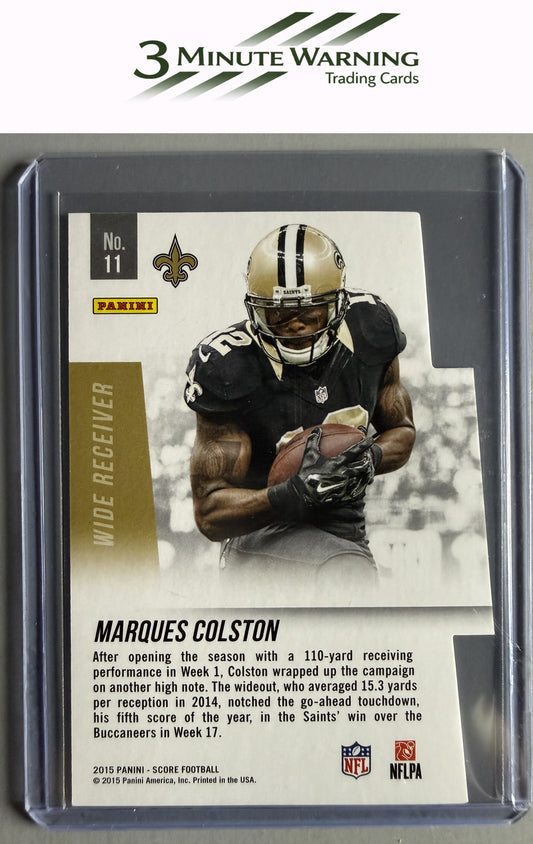 2015 Score #11 Marques Colston Playmakers Blue Camo