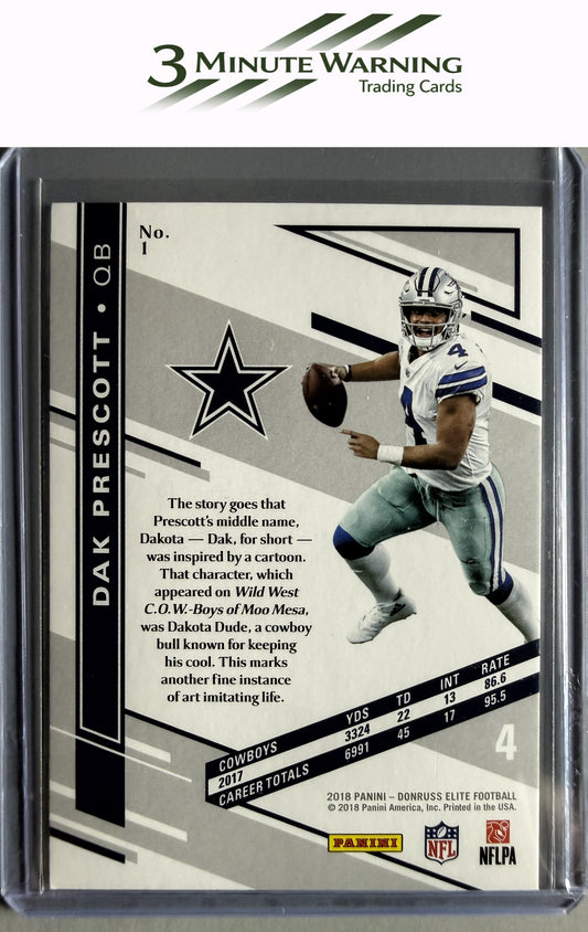 2018 Donruss Elite #1 Dak Prescott
