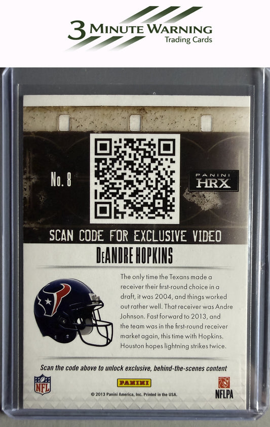 2013 Panini Prizm #8 DeAndre Hopkins HRX Rookies