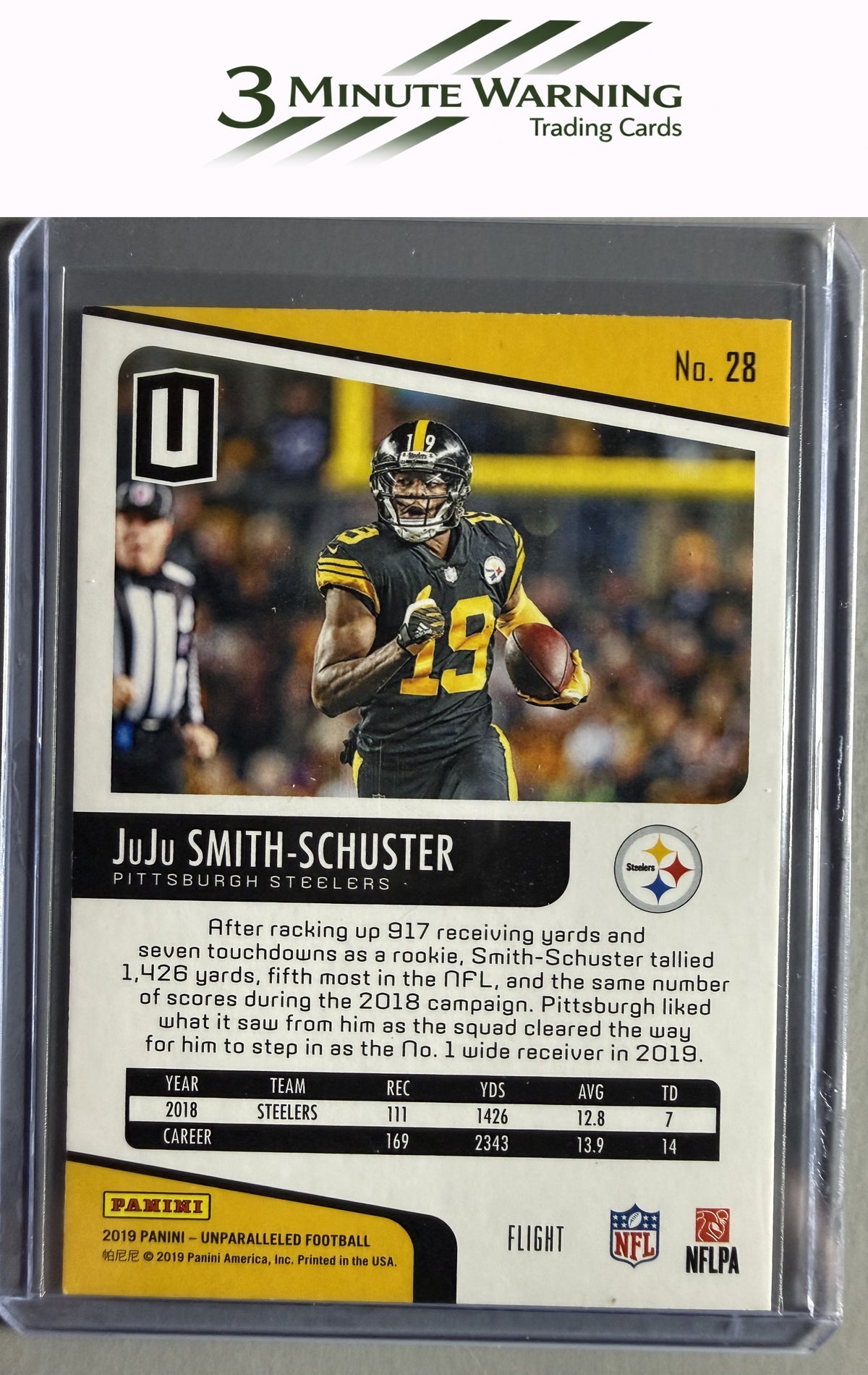 2019 Panini Unparalleled #28 JuJu Smith-Schuster Flight