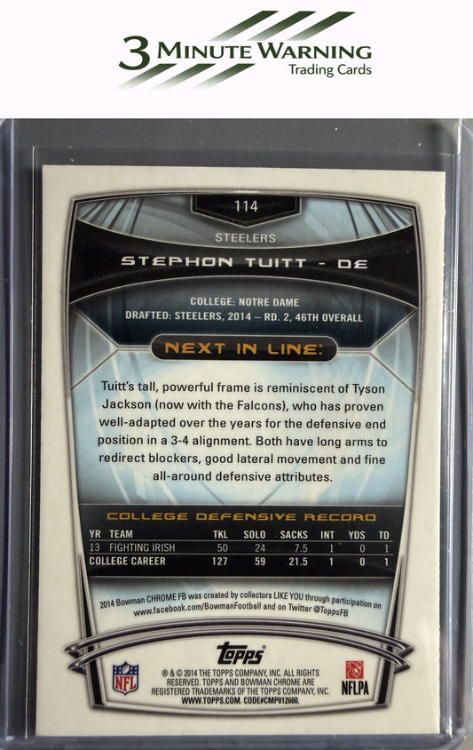 2014 Bowman Chrome #114 Stephon Tuitt