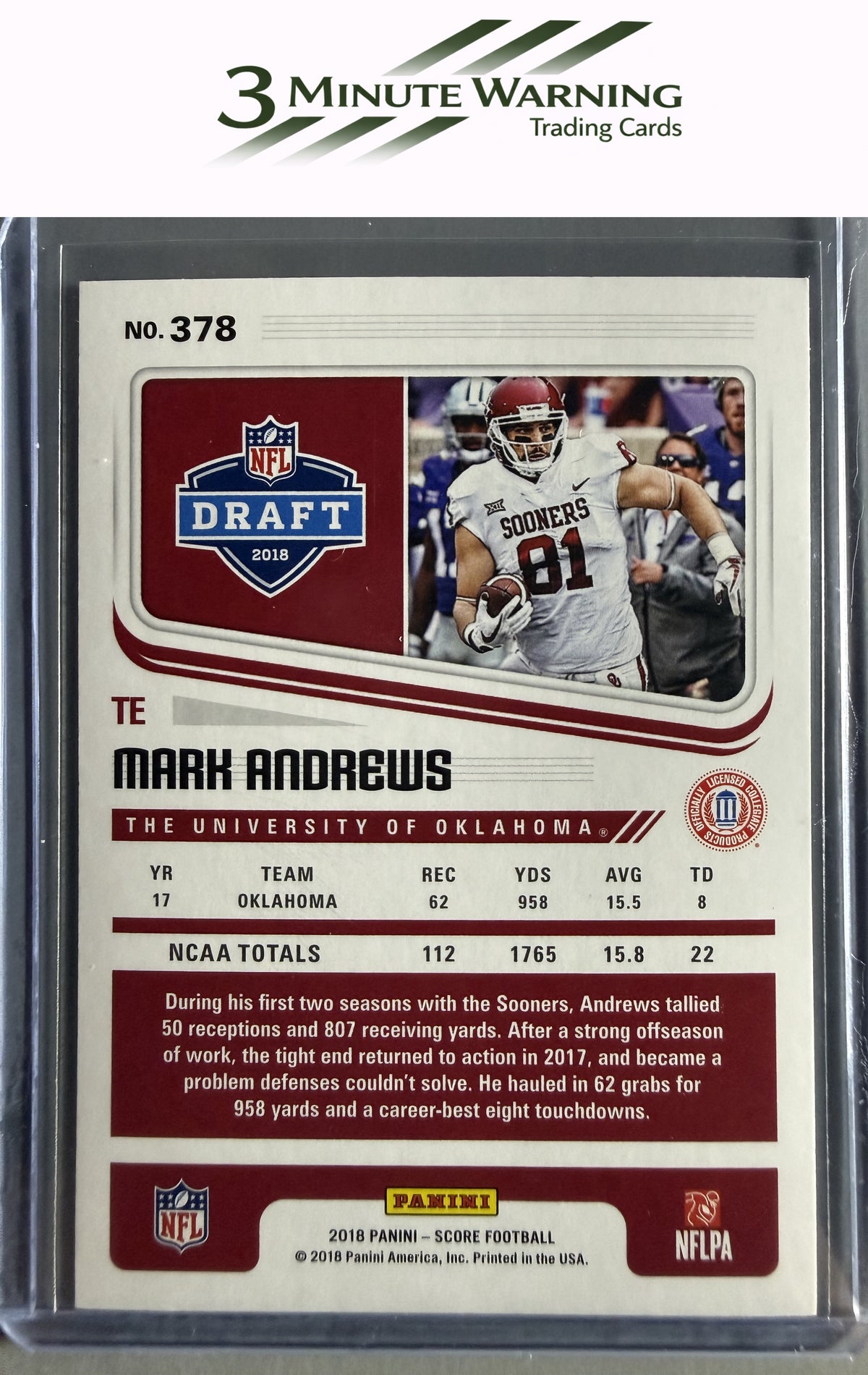 2018 Score #378 Mark Andrews