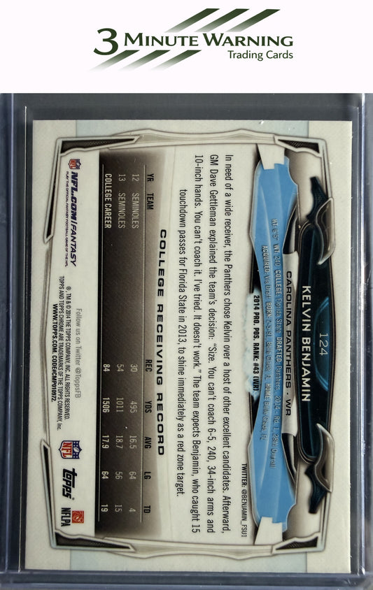 2014 Topps Chrome #124 Kelvin Benjamin