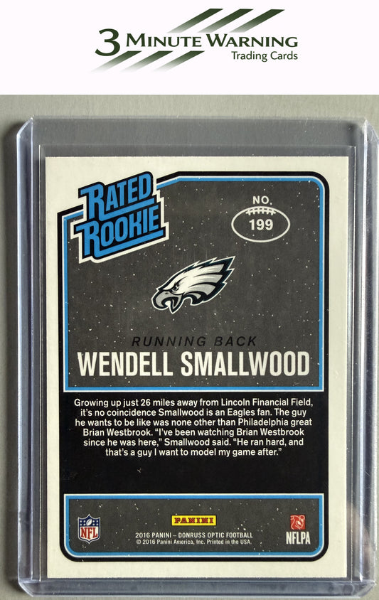 2016 Donruss Optic #199 Wendell Smallwood Purple