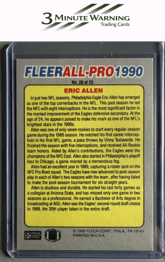 1990 Fleer #20 Eric Allen All-Pro