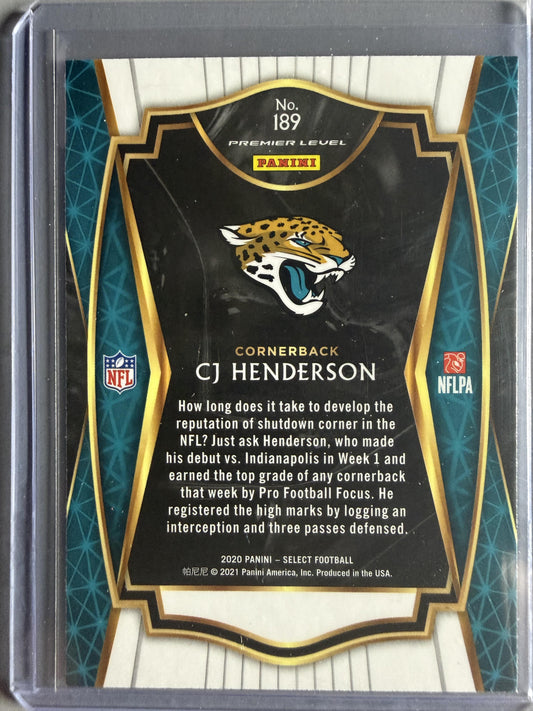 2020 Panini Select #189 CJ Henderson