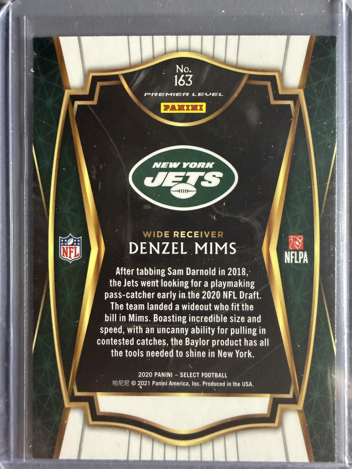 2020 Panini Select #163 Denzel Mims