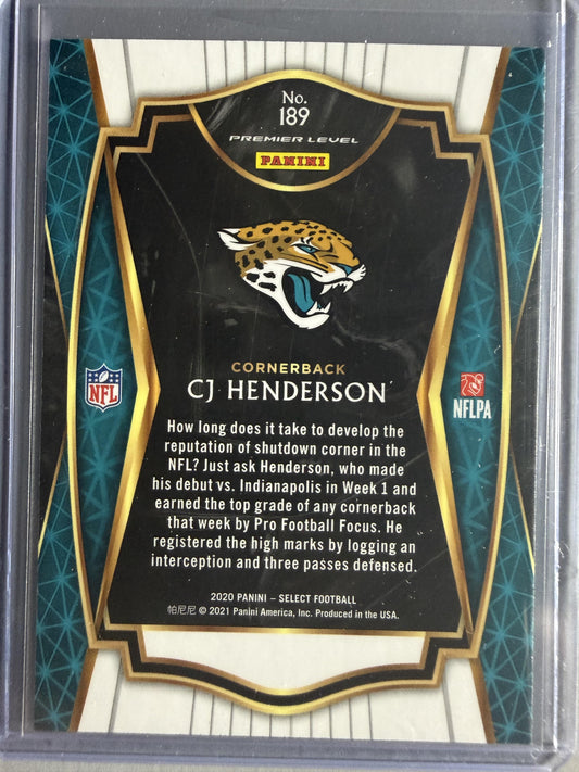 2020 Panini Select #189 CJ Henderson