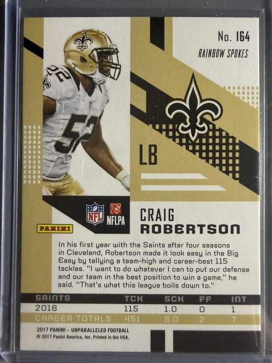 2017 Panini Unparalleled #164 Craig Robertson