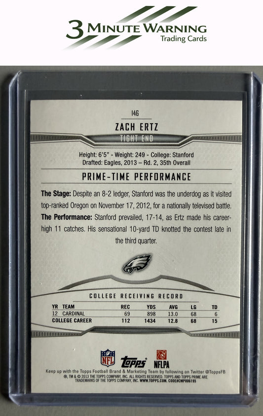 2013 Topps Prime #146 Zach Ertz Retail