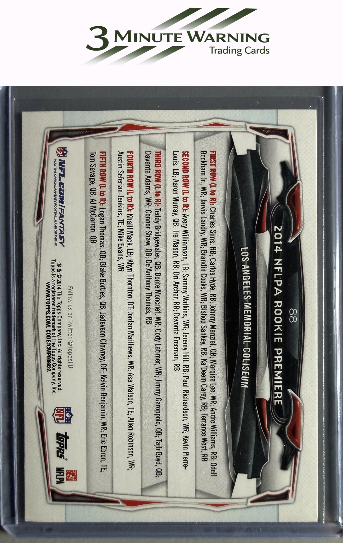2014 Topps #88 2014 NFLPA Rookie Premiere
