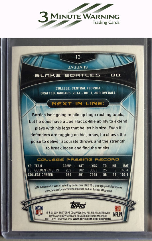 2014 Bowman #13 Blake Bortles Rookies