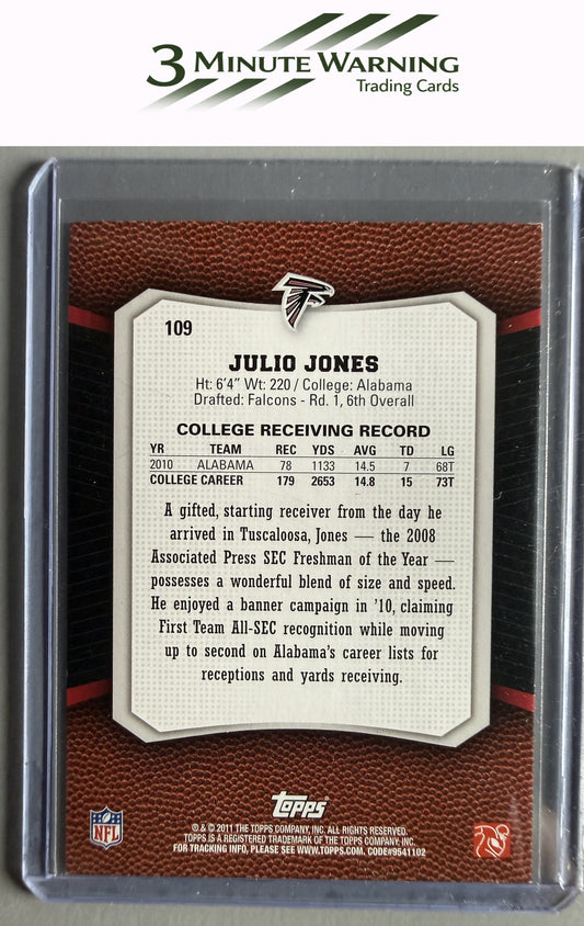 2011 Topps Rising Rookies #109 Julio Jones Gold