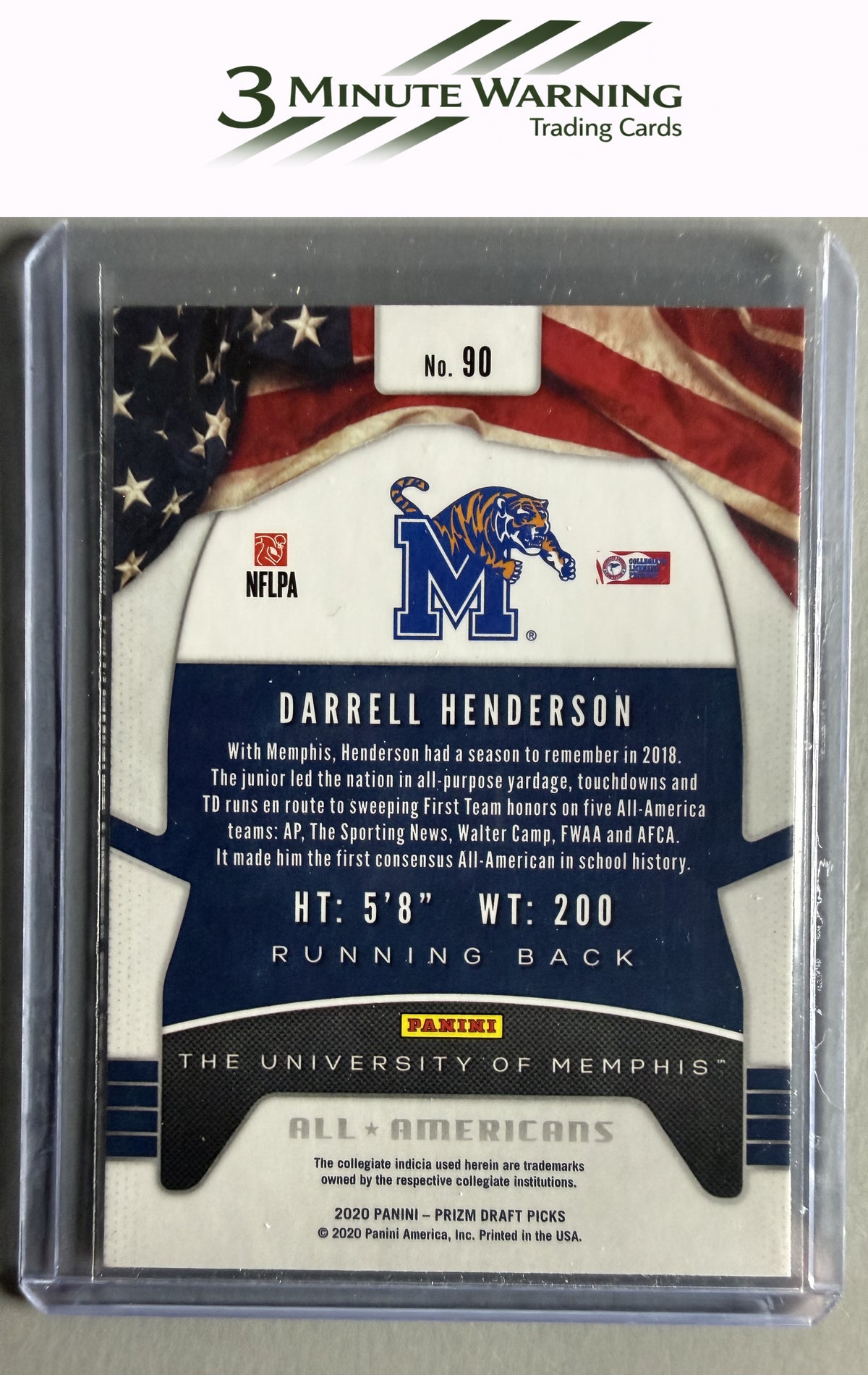 2020 Panini Prizm Draft Picks #90 Darrell Henderson