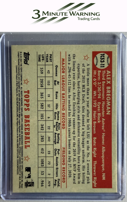 2021 Topps #T52-11 Alex Bregman 1952 Topps Redux