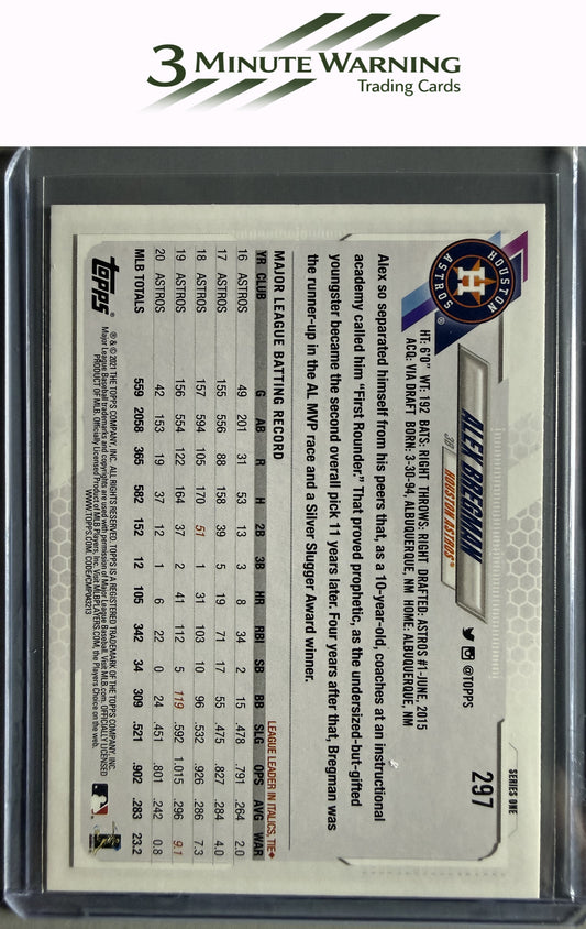 2021 Topps #297 Alex Bregman Rainbow Foil
