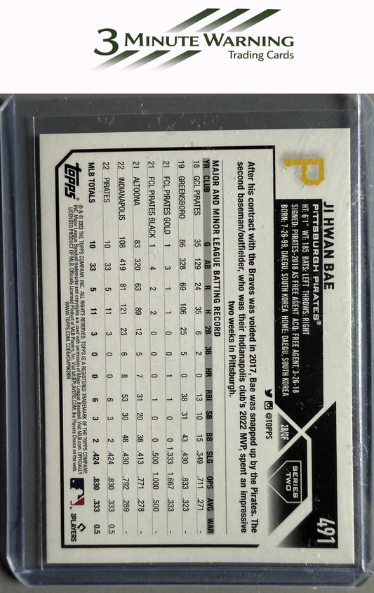 2023 Topps #491 Ji Hwan Bae Gold Foil