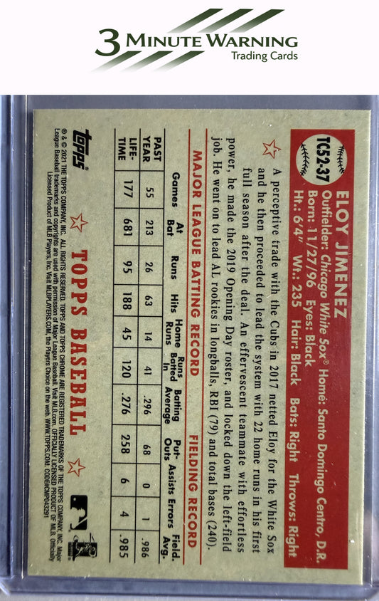2021 Topps #T52-37 Eloy Jimenez 1952 Topps Redux