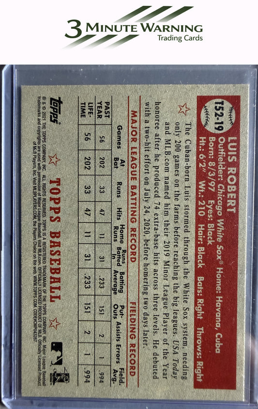 2021 Topps #T52-19 Luis Robert 1952 Topps Redux