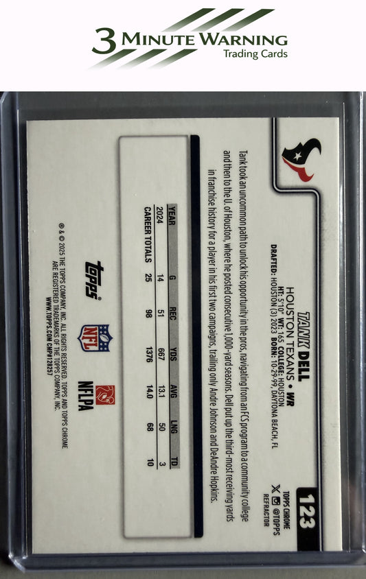 2025 Topps Chrome #123 Tank Dell Refractor