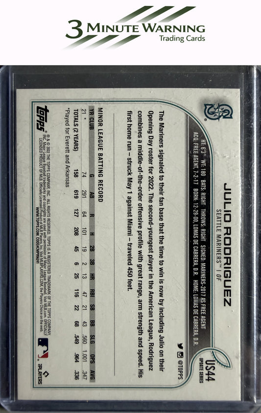 2022 Topps Update #US44 Julio Rodriguez