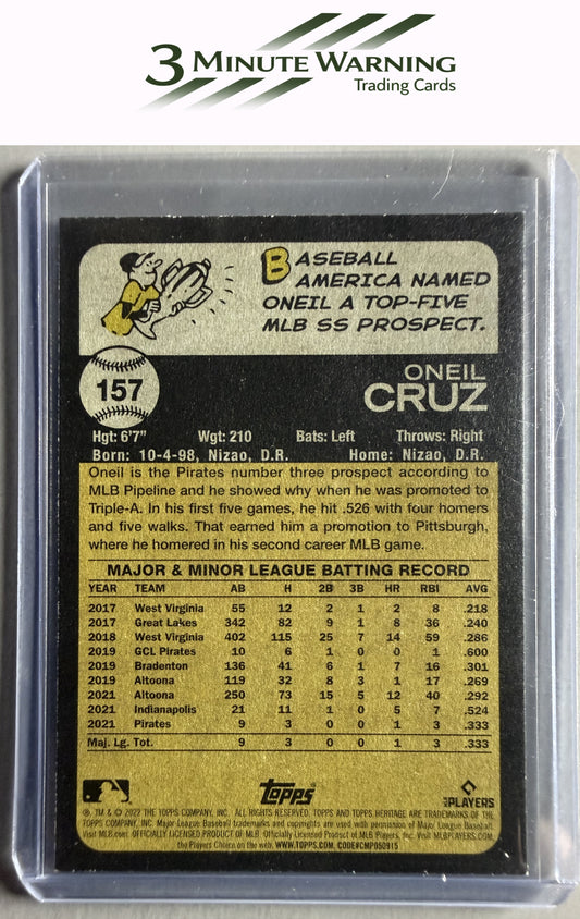 2022 Topps Heritage #157 Oneil Cruz