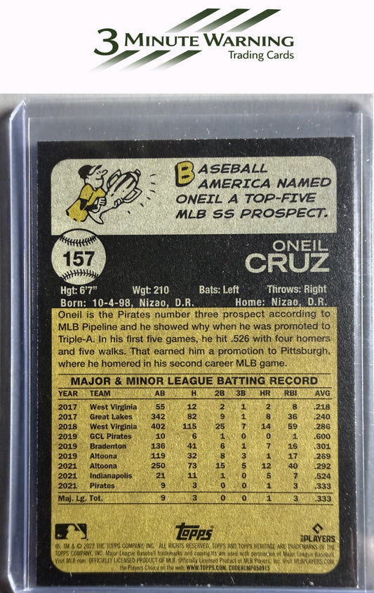 2022 Topps Heritage #157 Oneil Cruz