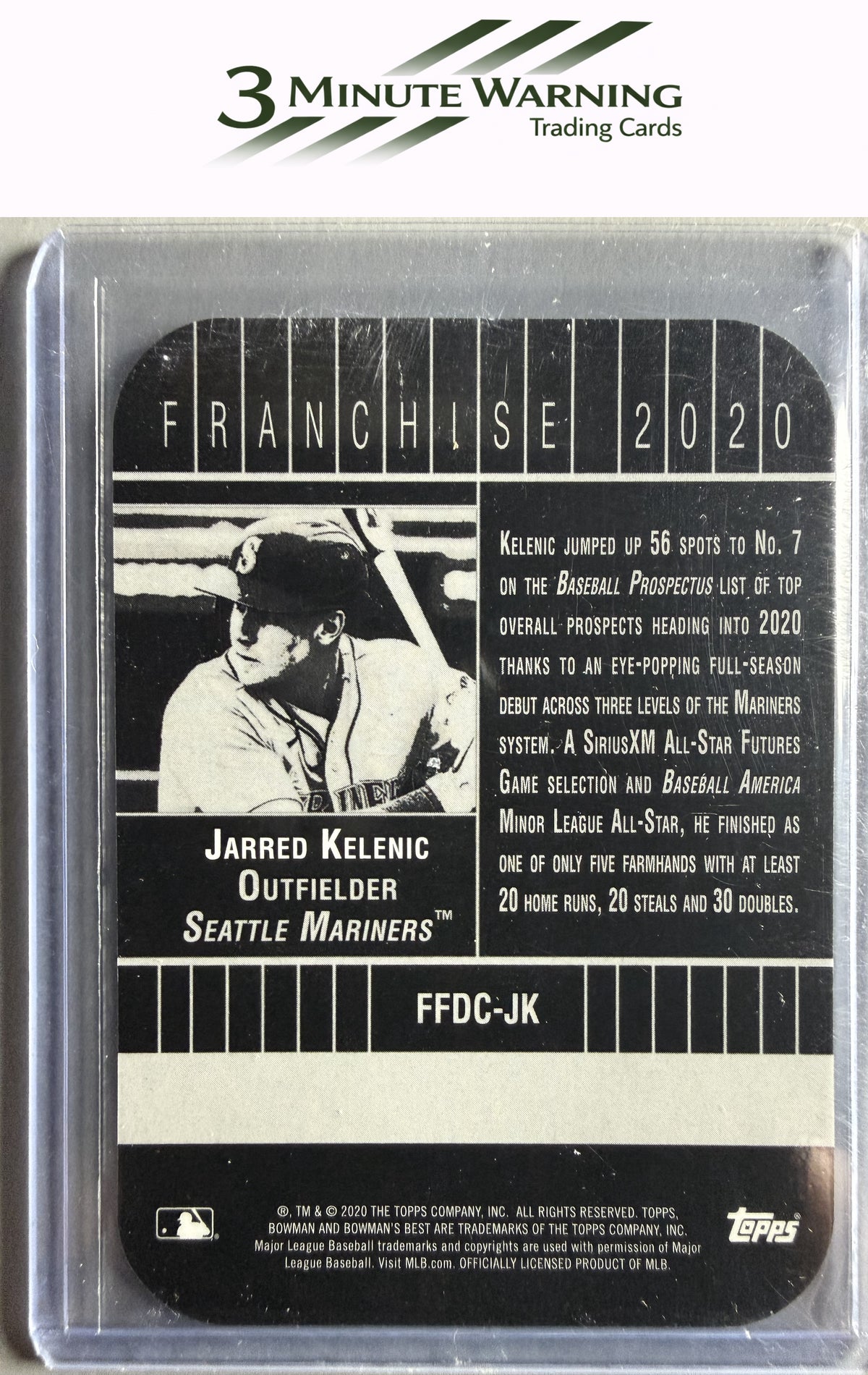 2020 Bowman's Best #FFDC-JK Jarred Kelenic Franchise 2020 Die Cut