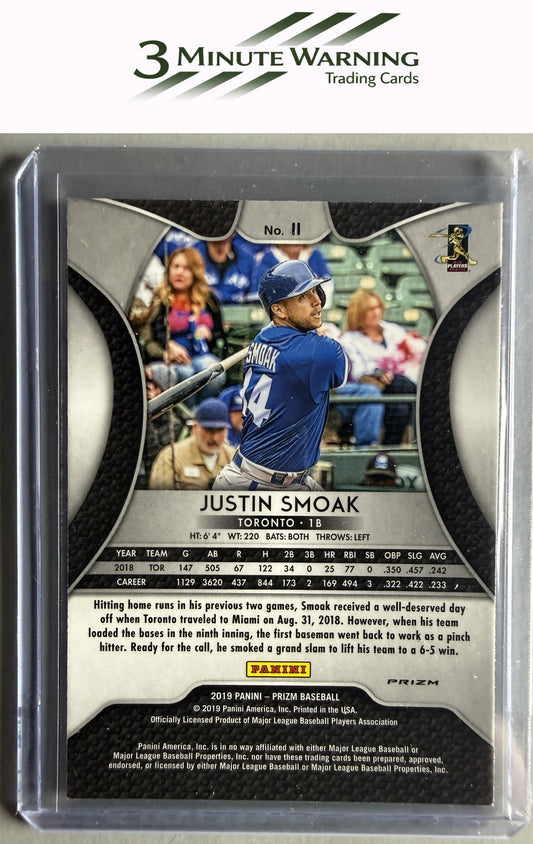 2019 Panini Prizm #11 Justin Smoak Red Prizm