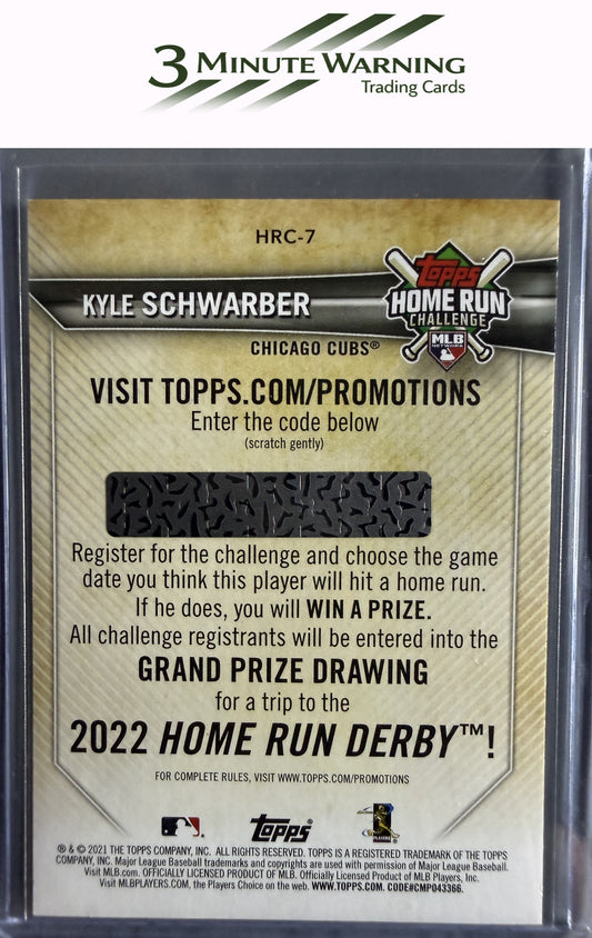 2021 Topps #HRC-7 Kyle Schwarber Home Run Challenge (Series One)