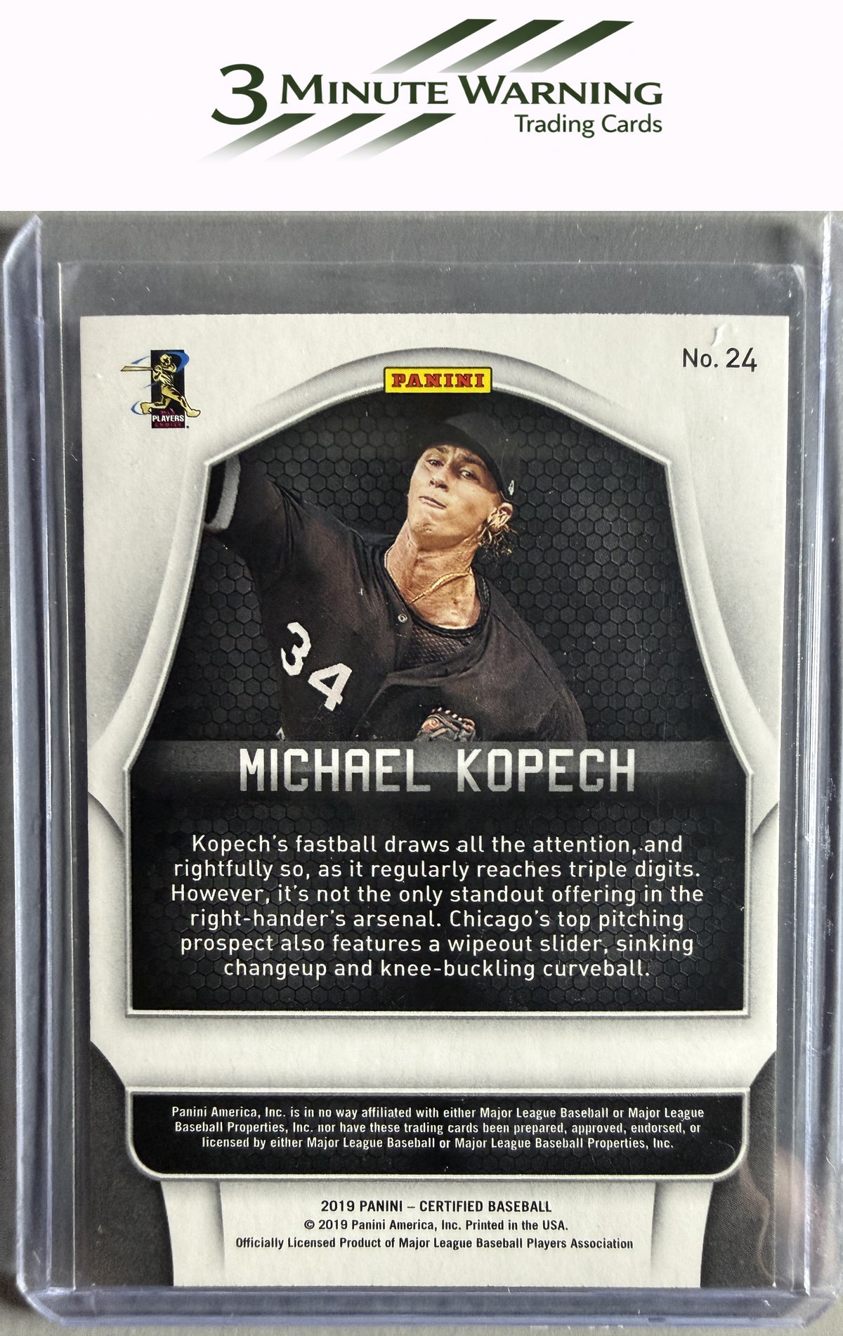 2019 Panini Chronicles #24 Michael Kopech Certified