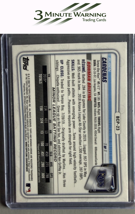 2020 Bowman #BCP-23 Ruben Cardenas Chrome Prospects