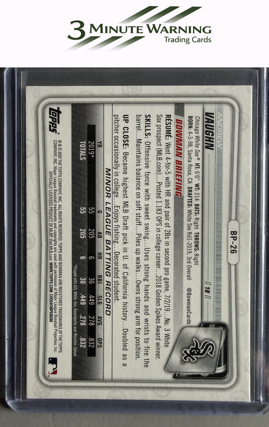 2020 Bowman #BP-26 Andrew Vaughn Prospects