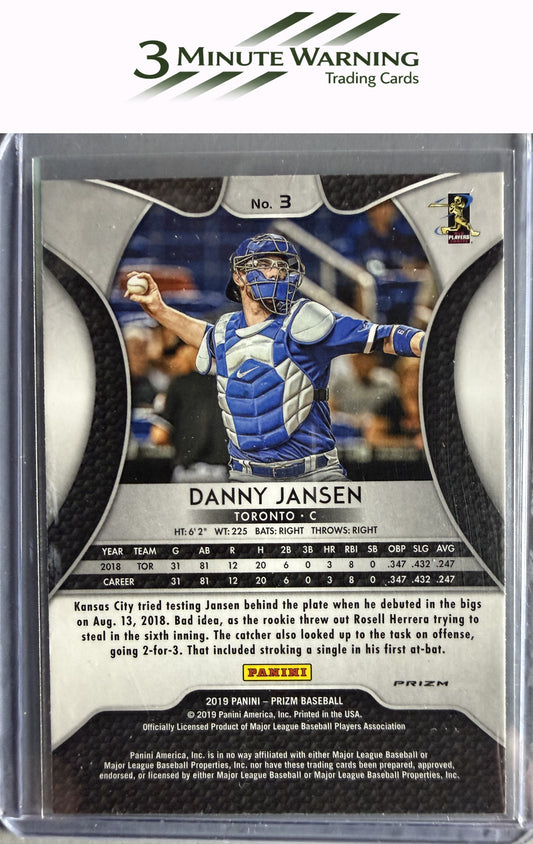 2019 Panini Prizm #3 Danny Jansen Silver Prizm