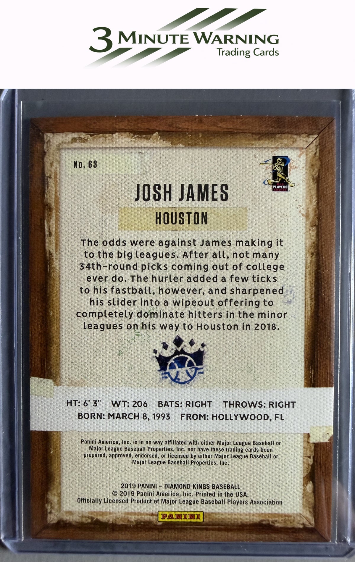2019 Panini Diamond Kings #63 Josh James