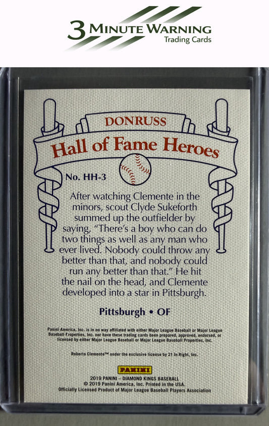 2019 Panini Diamond Kings #HH-3 Roberto Clemente Hall of Fame Heroes