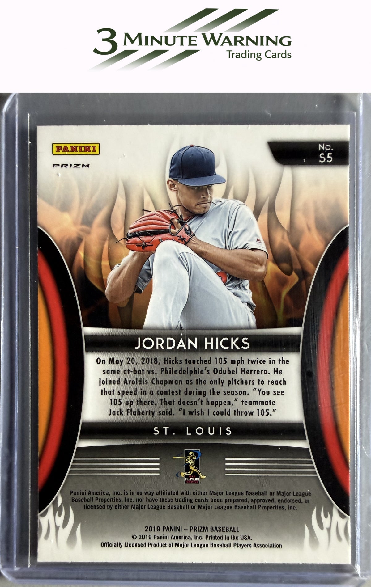 2019 Panini Prizm #S5 Jordan Hicks Scorching Prizm