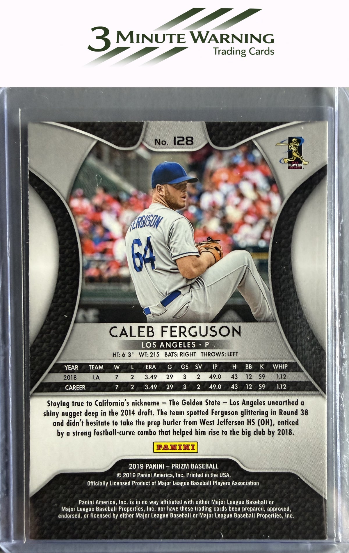 2019 Panini Prizm #128 Caleb Ferguson