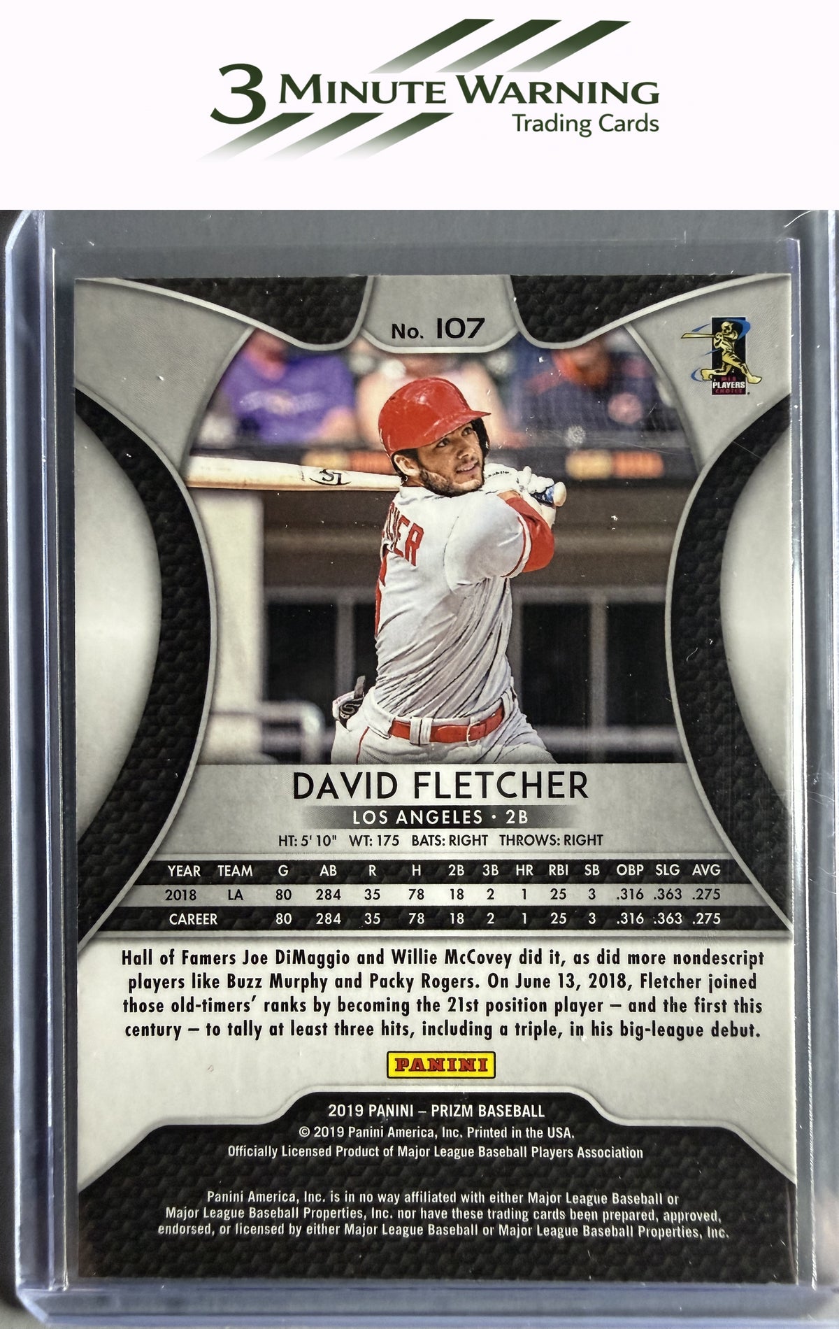 2019 Panini Prizm #107 David Fletcher