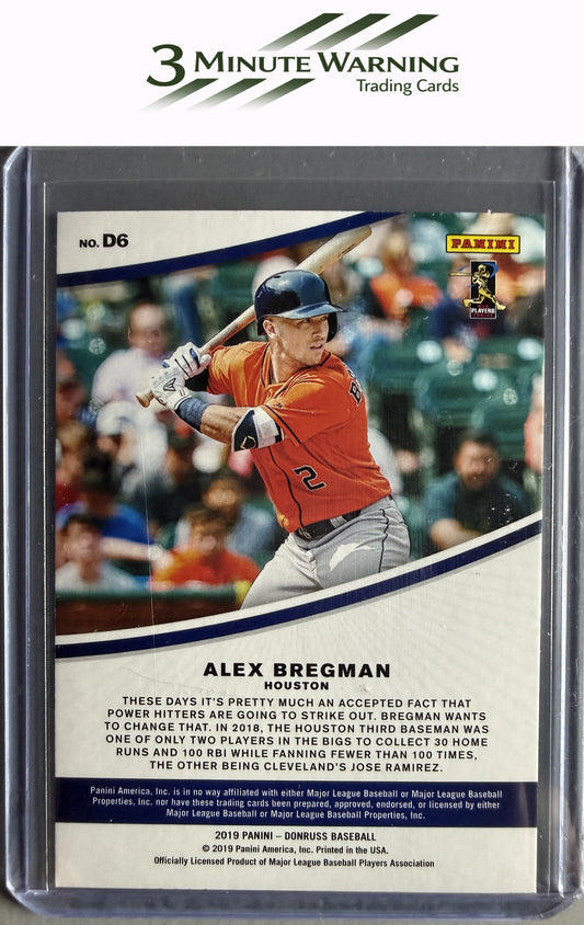 2019 Donruss #D6 Alex Bregman Dominators Pink Fireworks