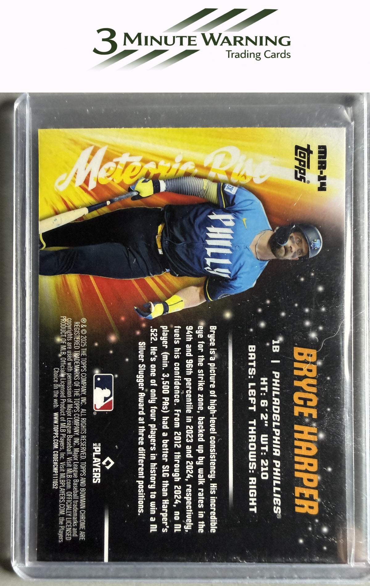 2025 Bowman Chrome #MR-14 Bryce Harper Meteoric Rise