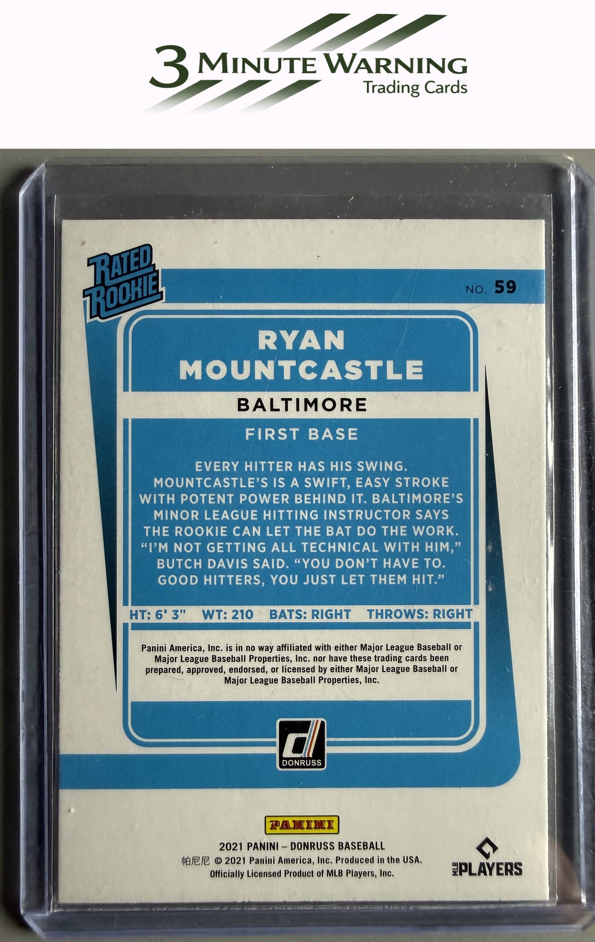 2021 Donruss #59 Ryan Mountcastle Holo Red