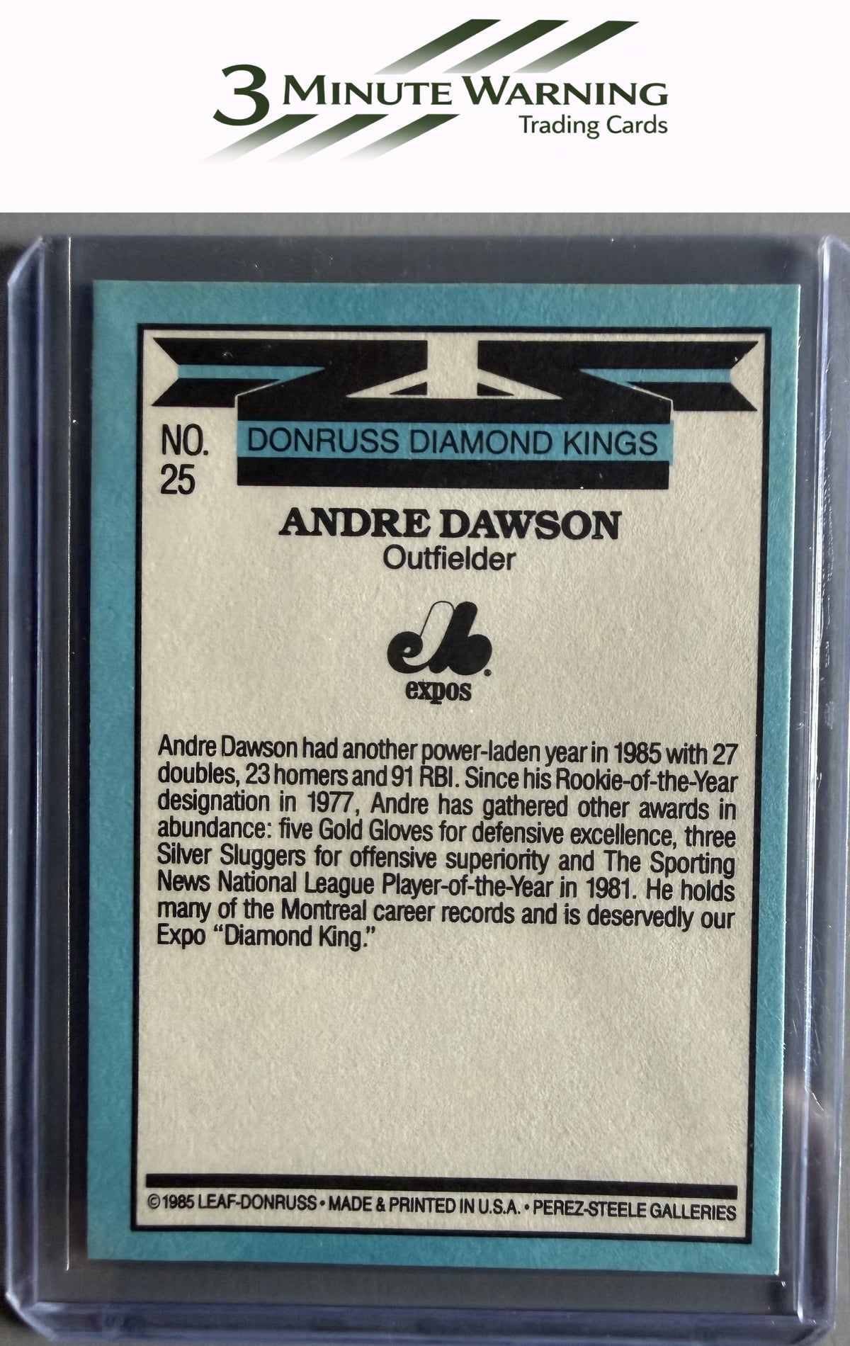 1986 Leaf #25 Andre Dawson