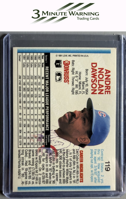 1992 Donruss #119 Andre Dawson