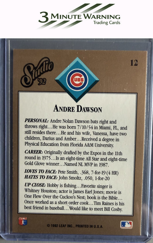 1992 Studio #12 Andre Dawson