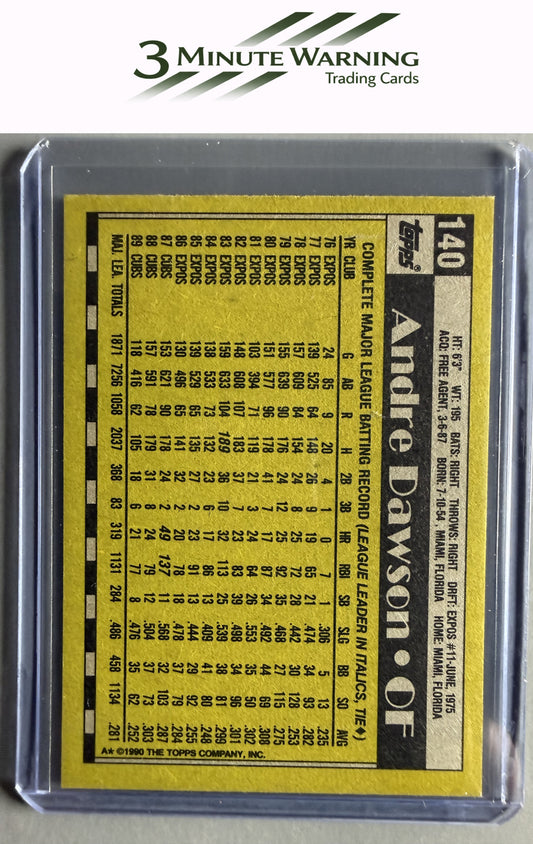 1990 Topps #140 Andre Dawson