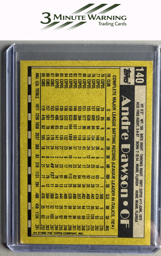 1990 Topps #140 Andre Dawson