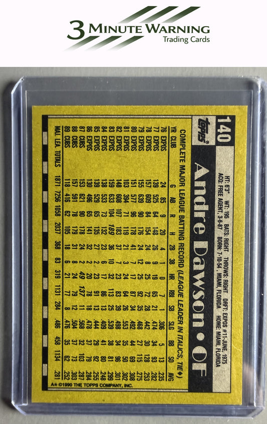 1990 Topps #140 Andre Dawson
