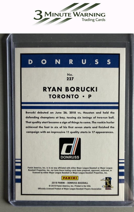 2019 Donruss #227 Ryan Borucki